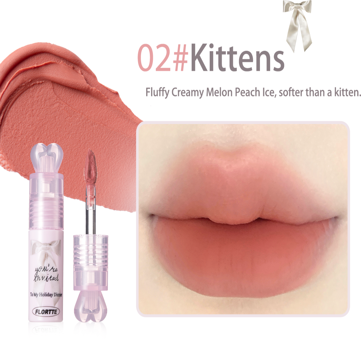 Collection of Small Bowknot Series Film-Forming Lip Cream Gift Set in a gallery layout